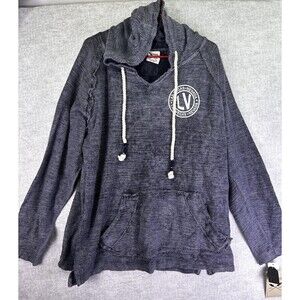 NWT U.S. Vintage Las Vegas Pullover Hoodie Blue Size Large Terry Woven Nautical
